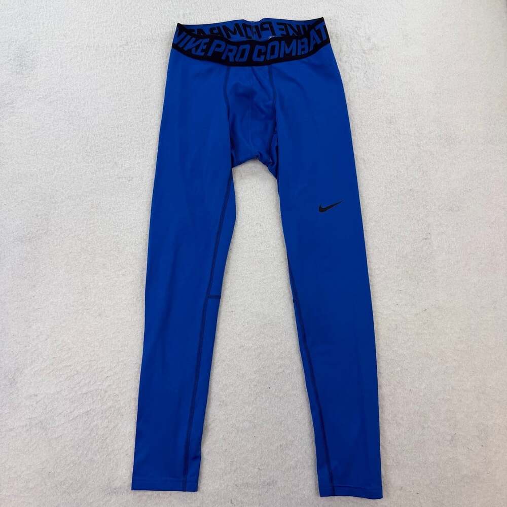 Men’s Nike Pro Combat Blue Compression Tights Pants